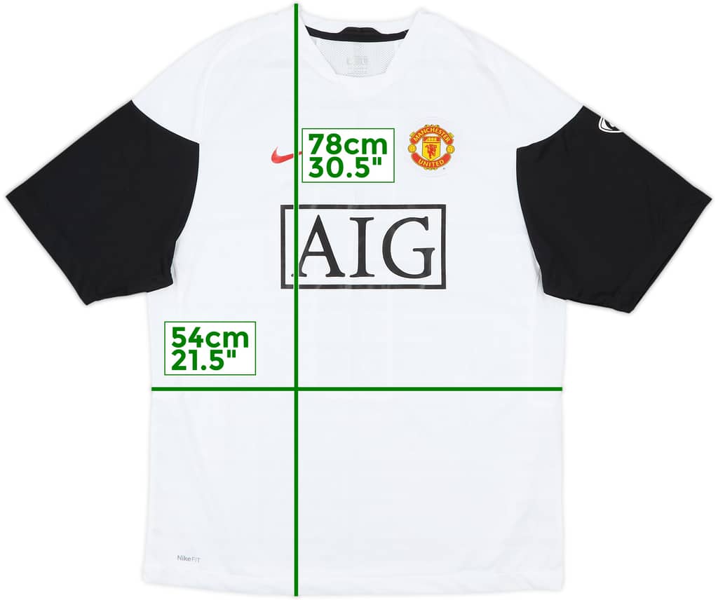 2009-10 Manchester United Nike Training Shirt - 7/10 - (L)