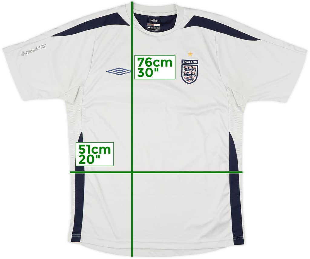 2006-07 England Umbro Training Shirt - 7/10 - (M)