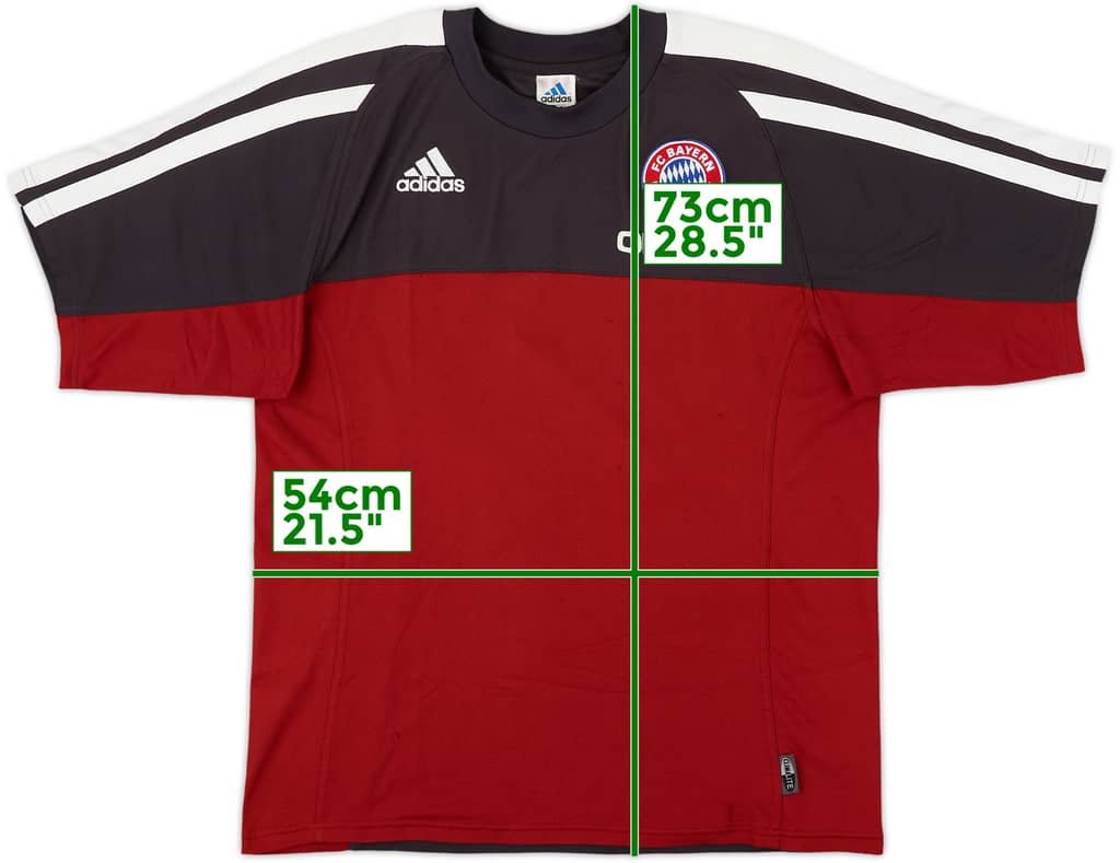2001-02 Bayern Munich adidas Cotton Tee - 7/10 - (M/L)