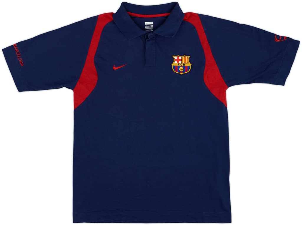 2007-08 Barcelona Nike Polo Shirt - 9/10 - (L)