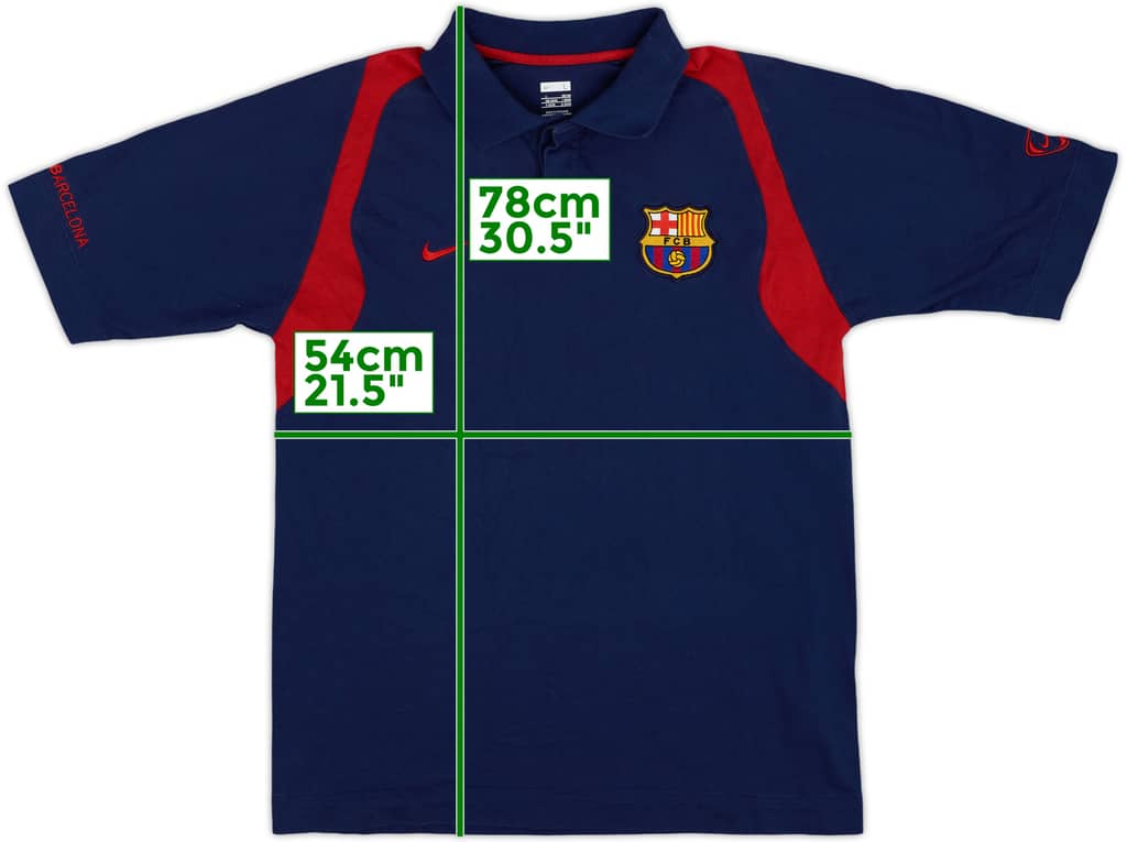 2007-08 Barcelona Nike Polo Shirt - 9/10 - (L)