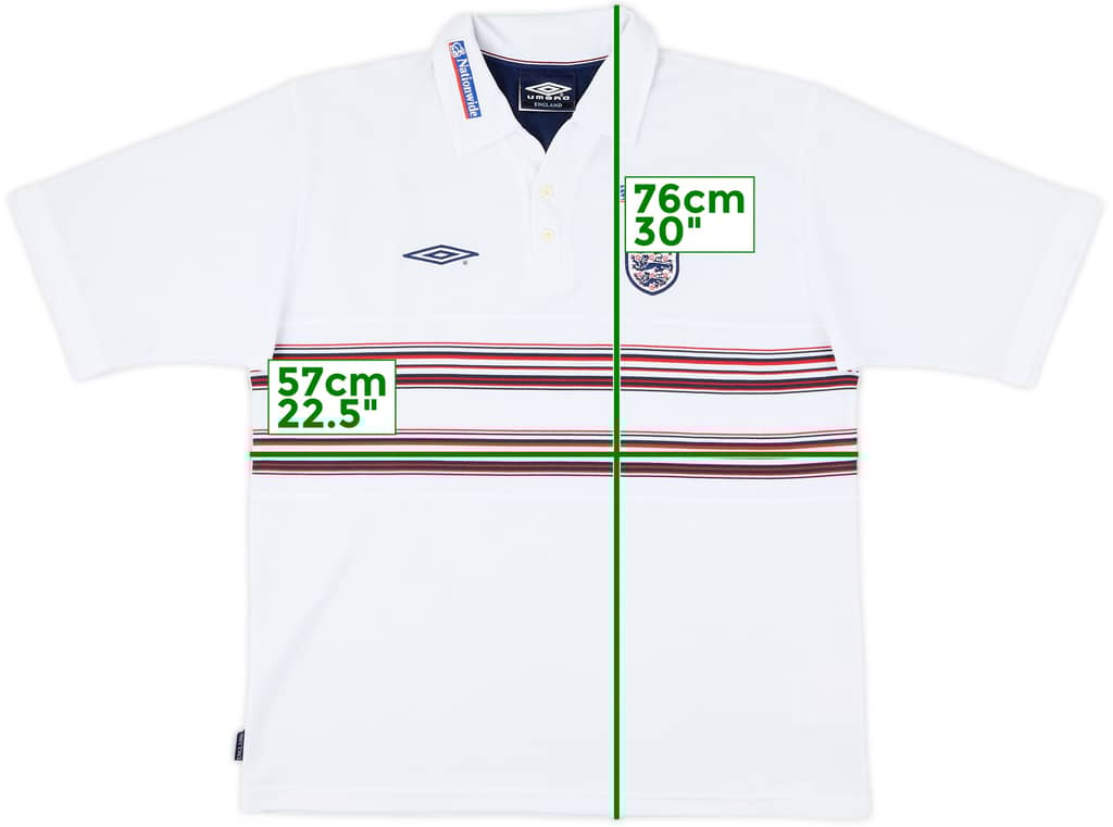 2004-05 England Umbro Polo Shirt - 9/10 - (L)