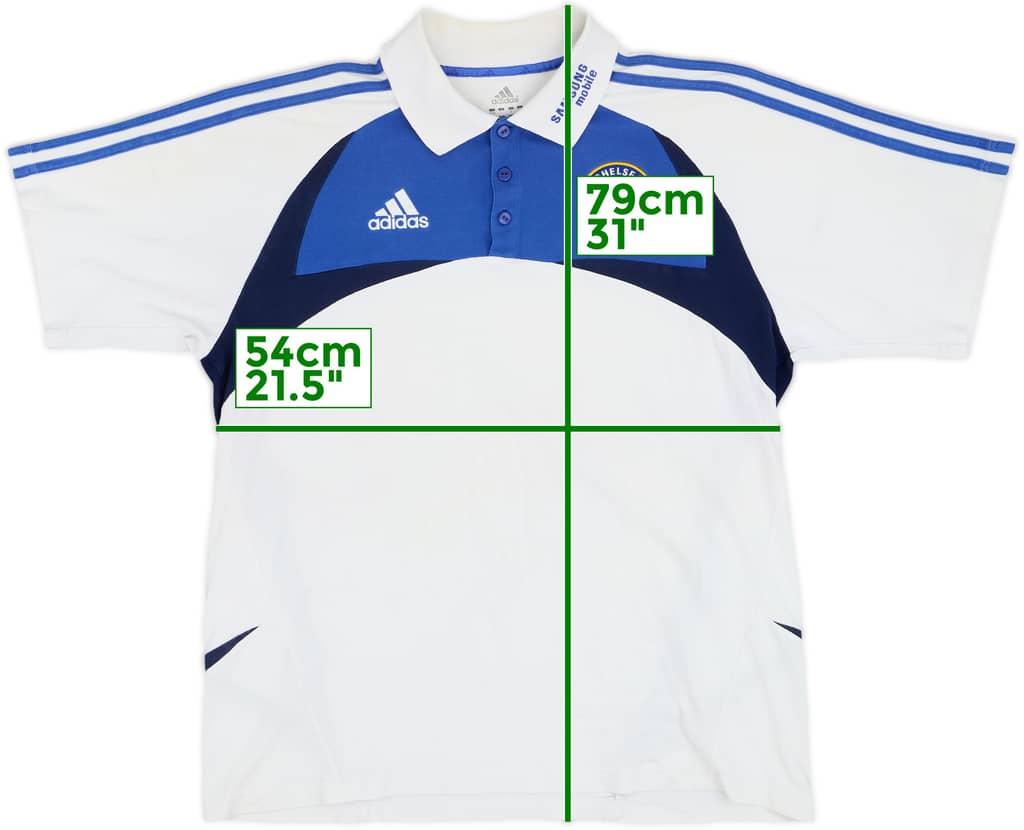 2007-08 Chelsea adidas Polo Shirt - 5/10 - (L)