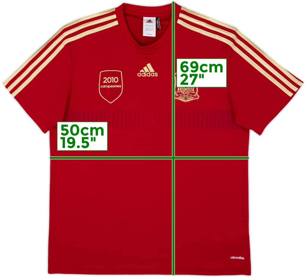 2013-15 Spain Campeones adidas Training Shirt - 10/10 - (L)