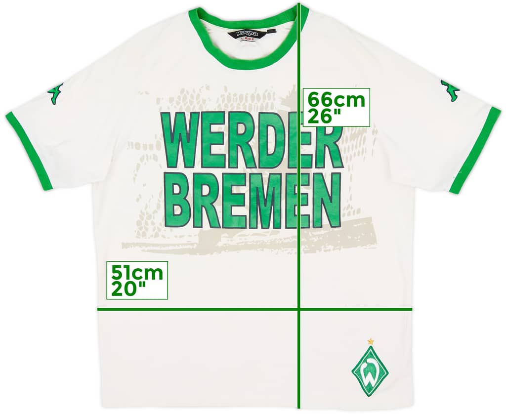 2004-05 Werder Bremen Kappa Cotton Tee - 6/10 - (L)