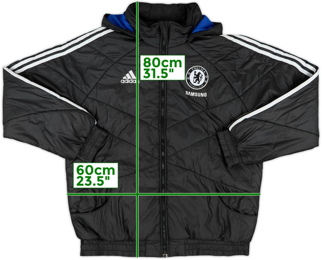 2008-09 Chelsea adidas Padded Bench Coat - 8/10 - (L)