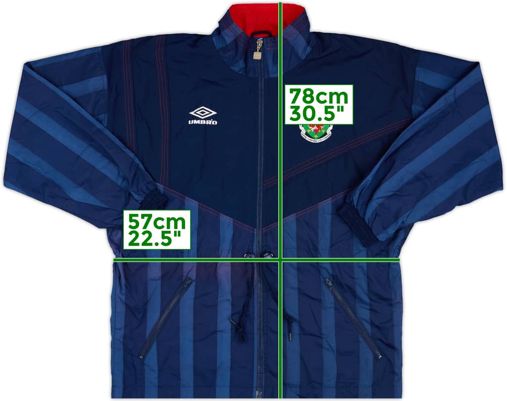 1994-96 Wales Umbro Track Jacket - 9/10 - (S)