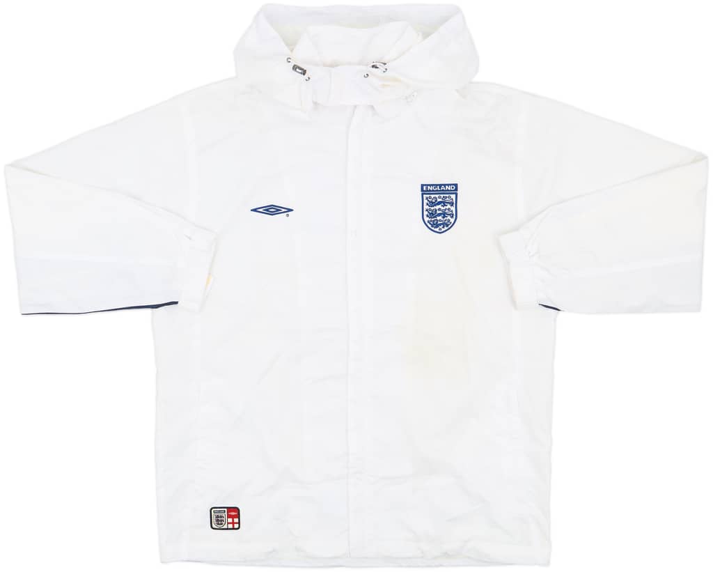 2002 England Umbro Hooded Rain Jacket - 8/10 - (M)