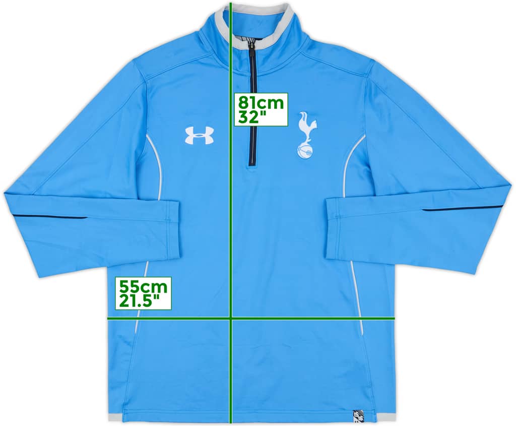 2015-16 Tottenham Under Armour 1/4 Zip Training Top - 9/10 - (L)