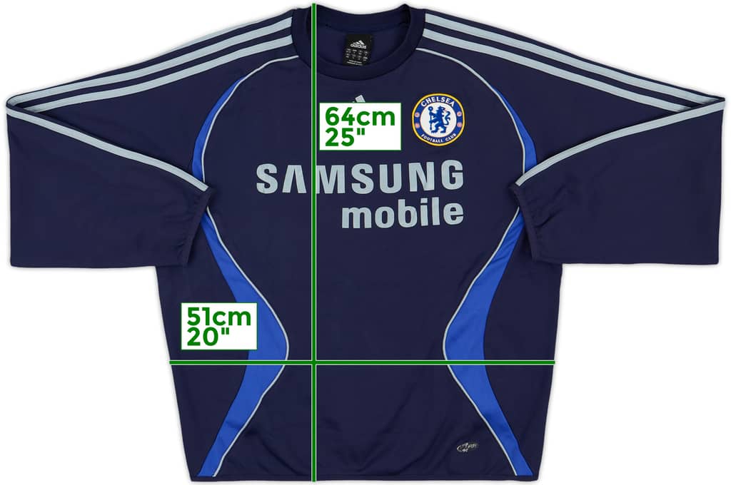 2006-07 Chelsea adidas Sweat Top - 8/10 - (S)