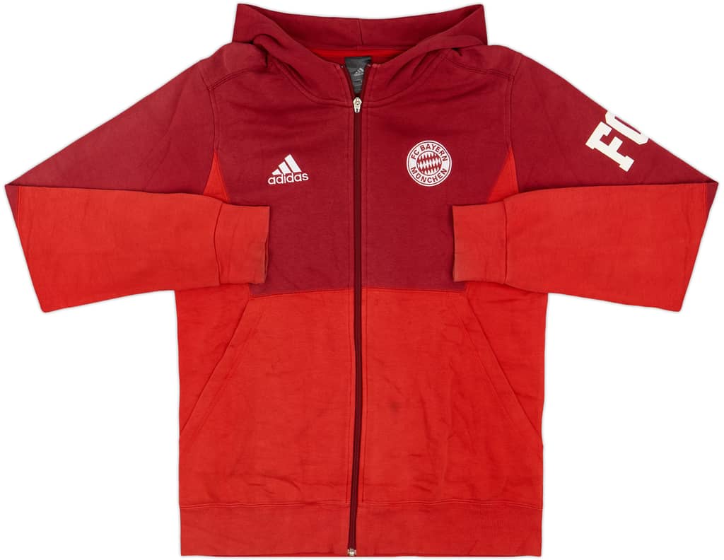 2015-16 Bayern Munich adidas Hooded Track Jacket - 8/10 - (M)