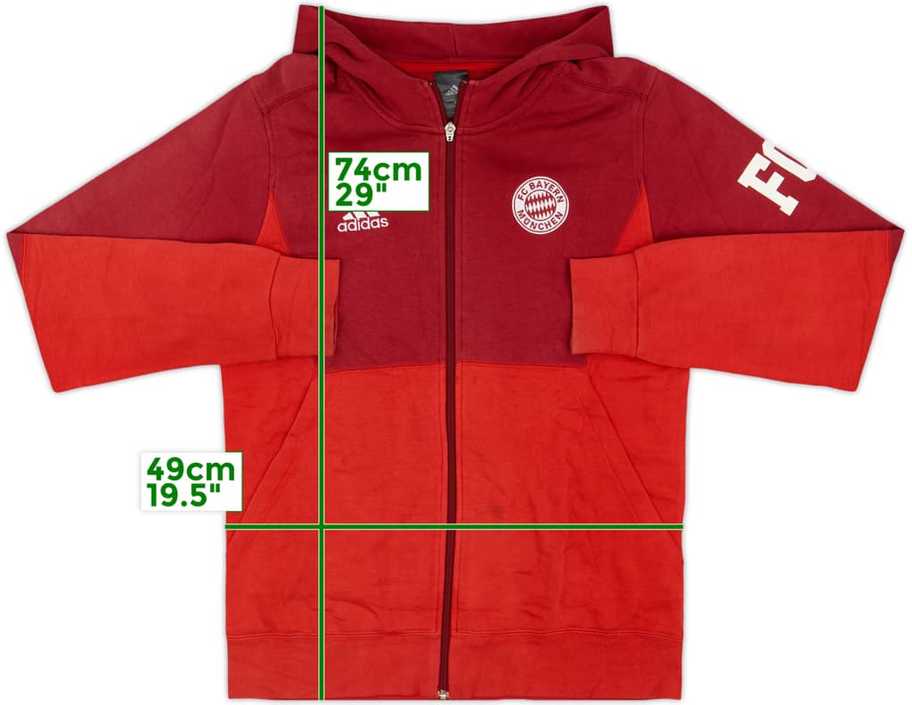 2015-16 Bayern Munich adidas Hooded Track Jacket - 8/10 - (M)