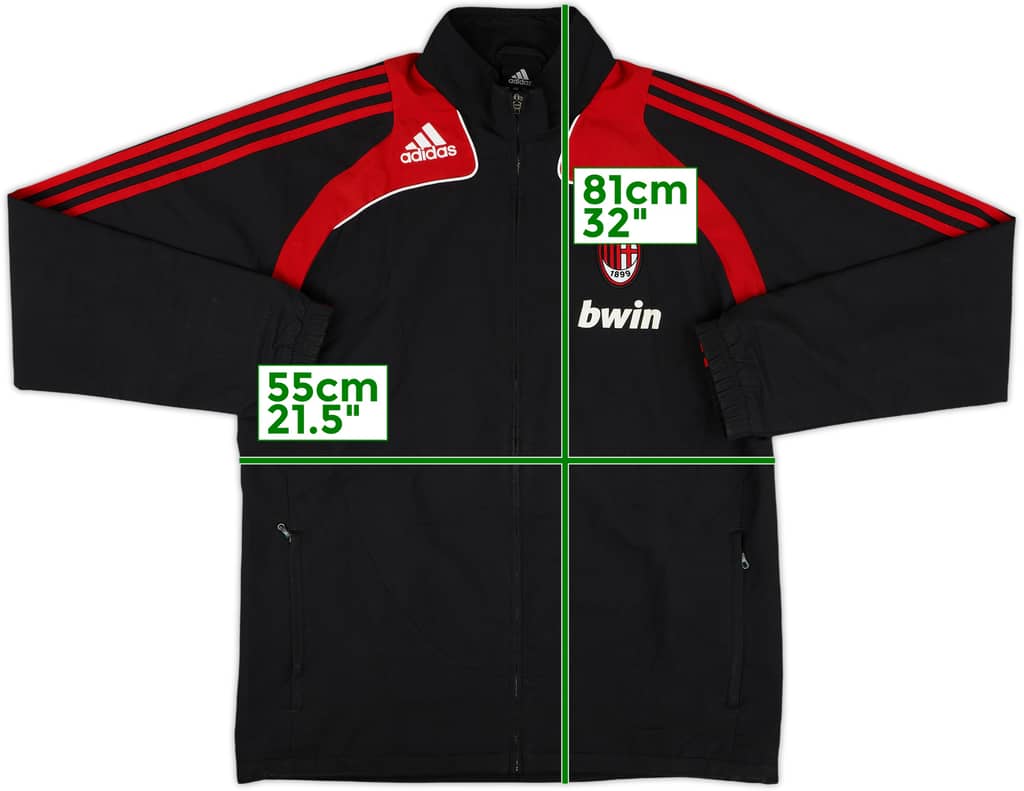2008-09 AC Milan adidas Track Jacket - 8/10 - (M)