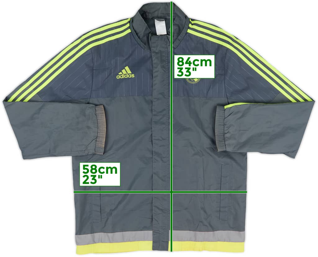2015-16 Real Madrid adidas Rain Jacket - 7/10 - (M)