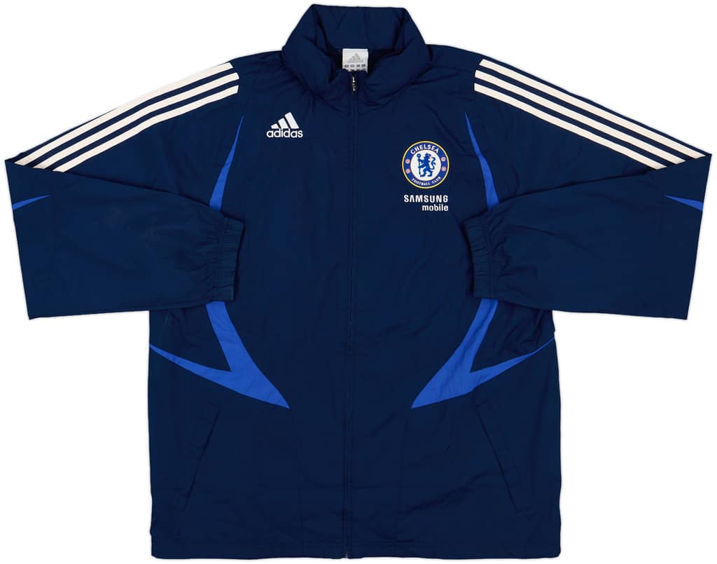 2007-08 Chelsea adidas Hooded Rain Jacket - 9/10 - (L)