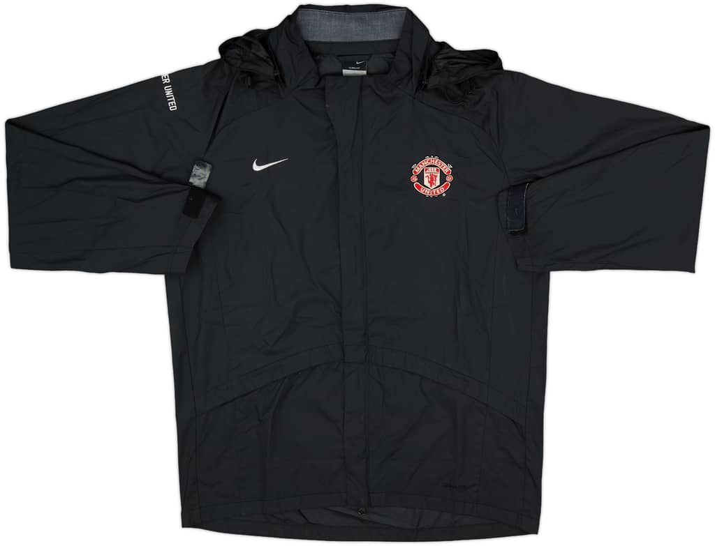 2006-08 Manchester United Nike Hooded Rain Jacket - 7/10 - (S)