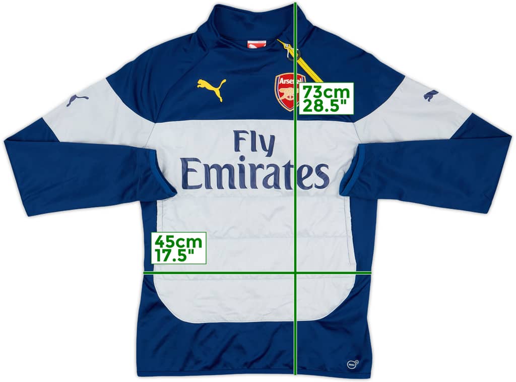 2014-15 Arsenal Puma 1/4 Zip Drill Top - 10/10 - (S)