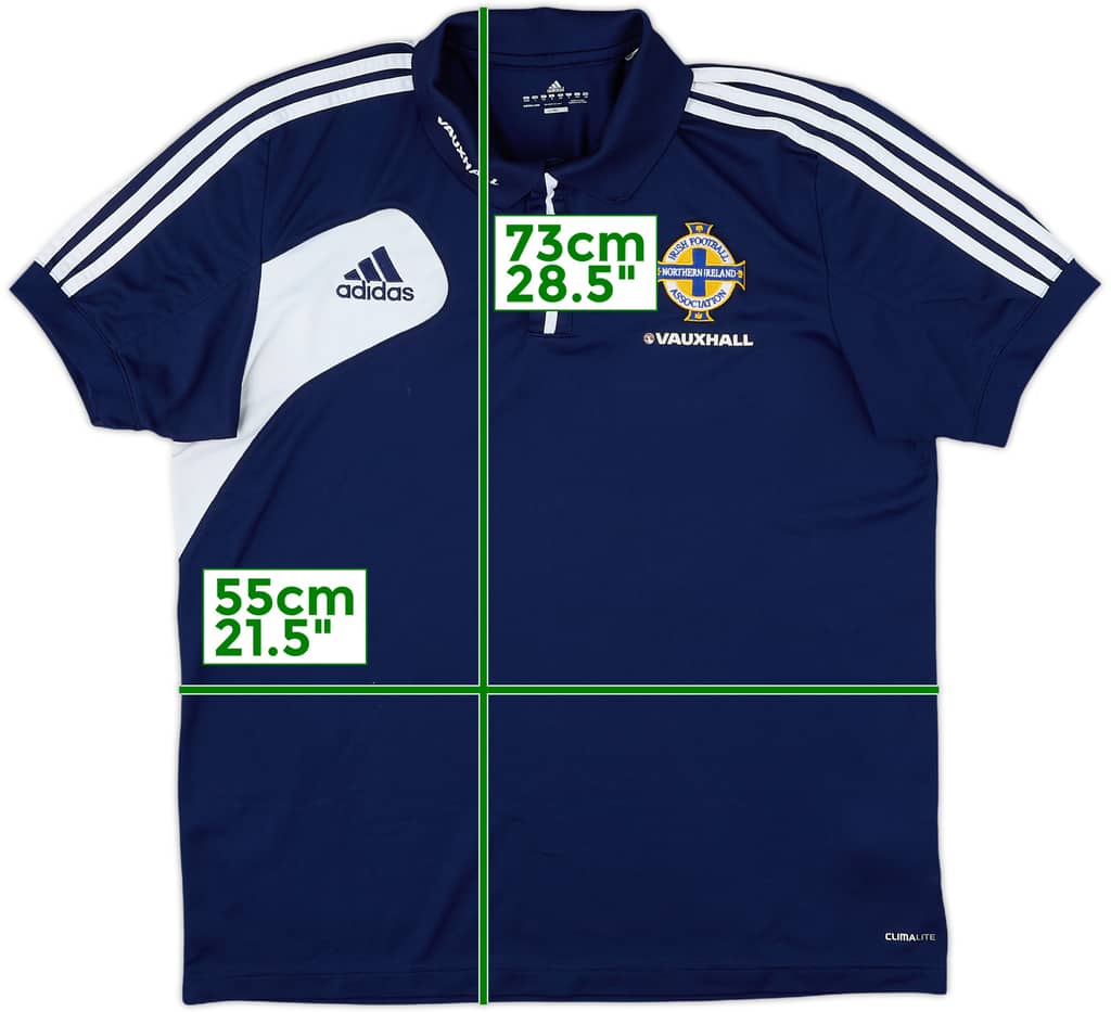 2012-13 Northern Ireland adidas Polo Shirt - 7/10 - (L)