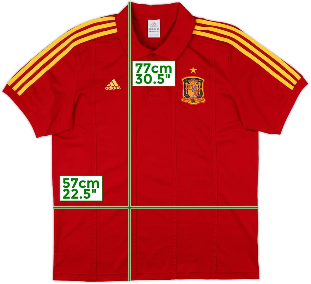 2012-13 Spain adidas Polo Shirt - 9/10 - (L)