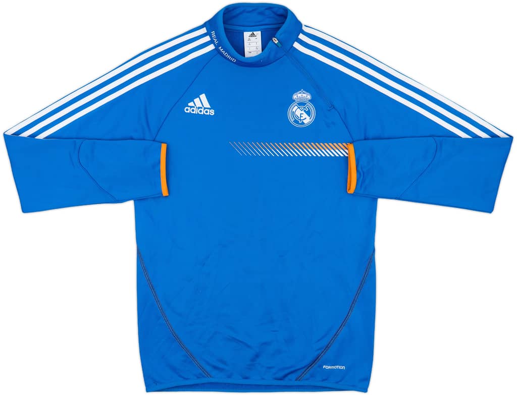 2013-14 Real Madrid adidas 1/4 Zip Sweat Top - 9/10 - (M)
