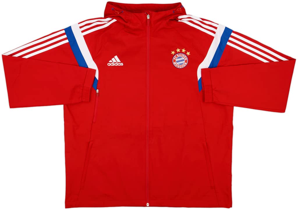2014-15 Bayern Munich adidas Hooded Rain Jacket - 10/10 - (XL)