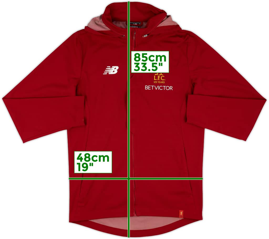 2017-18 Liverpool New Balace Hooded Track Jacket - 10/10 - (S)