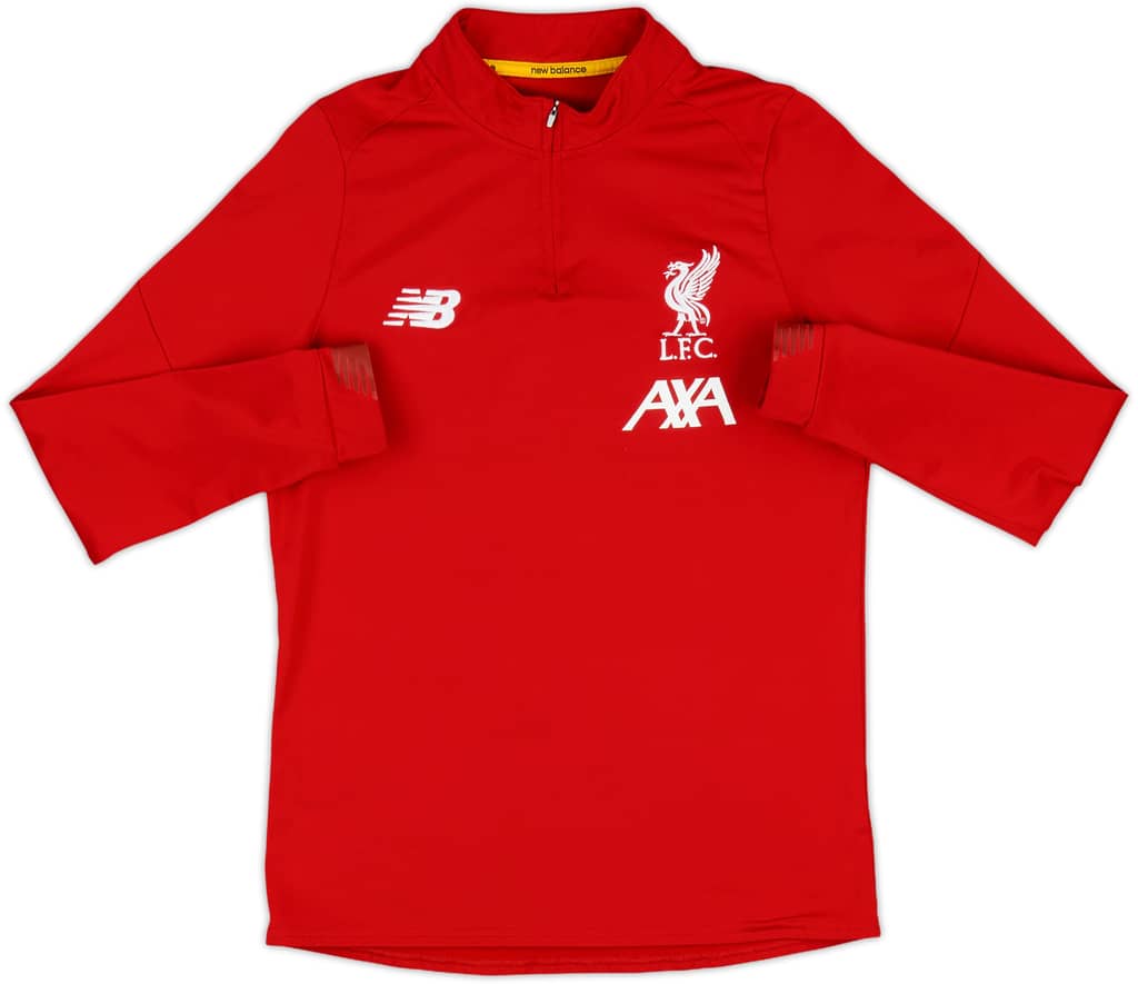 2019-20 Liverpool New Balance 1/4 Zip Drill Top - 8/10 - (L.Boys)