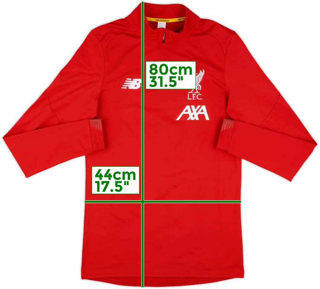 2019-20 Liverpool New Balance 1/4 Zip Training Top - 8/10 - (S)