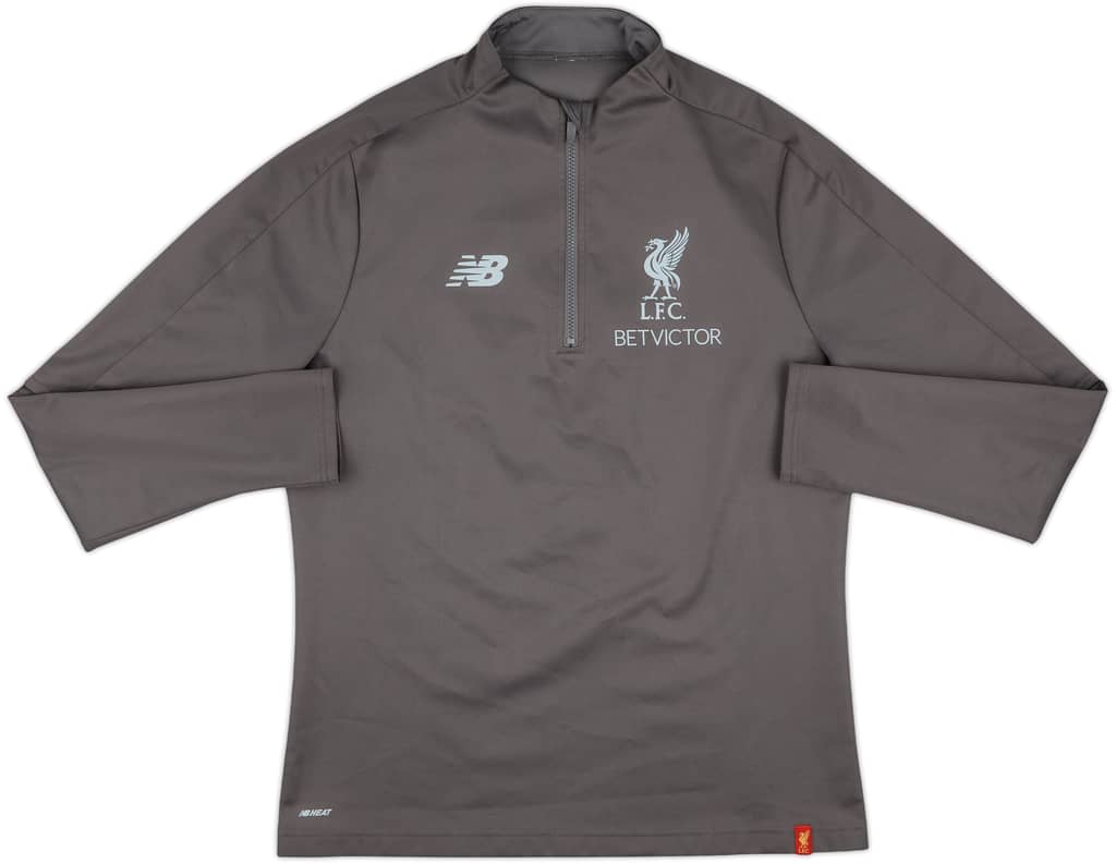 2018-19 Liverpool New Balance 1/4 Zip Drill Top - 8/10 - (M)