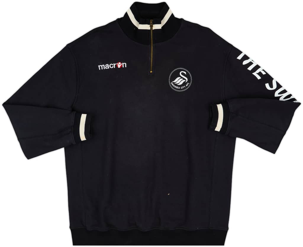 2006-07 Swansea Macron 1/4 Zip Sweat Top - 7/10 - (XL)
