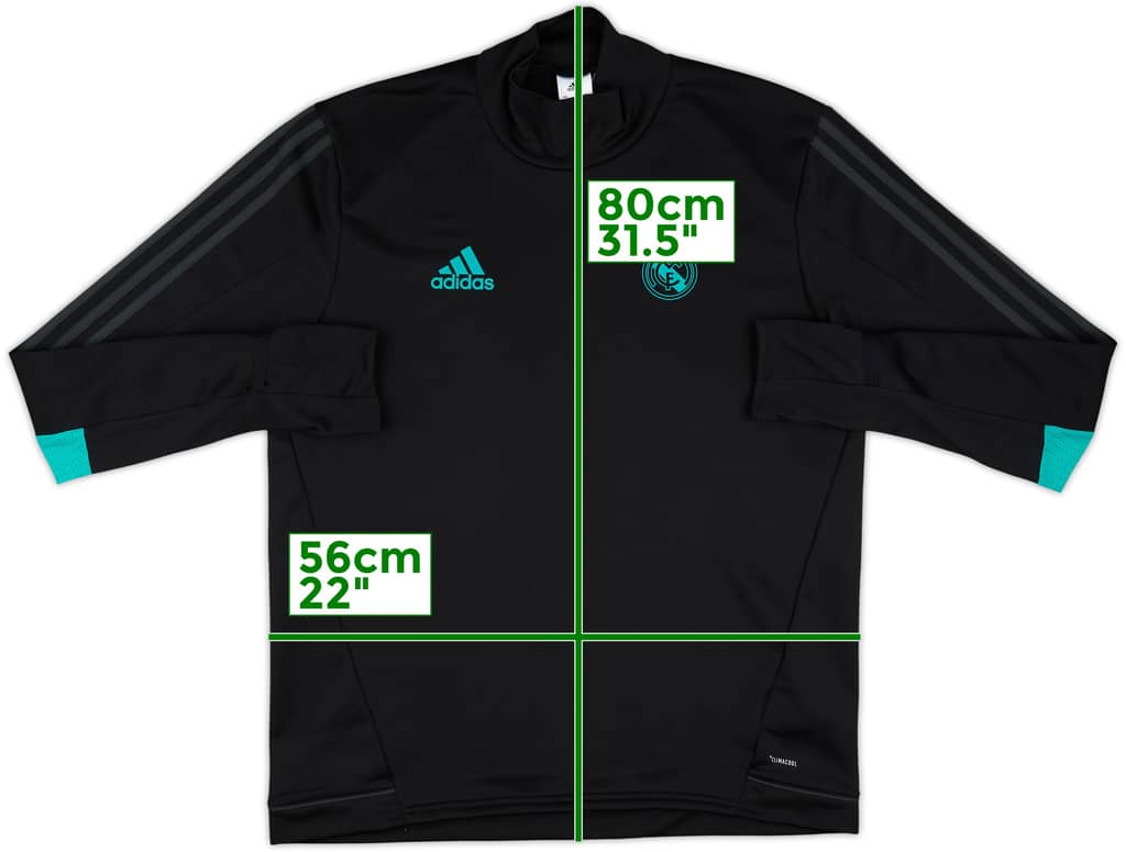 2017-18 Real Madrid adidas Sweat Top - 10/10 - (L)