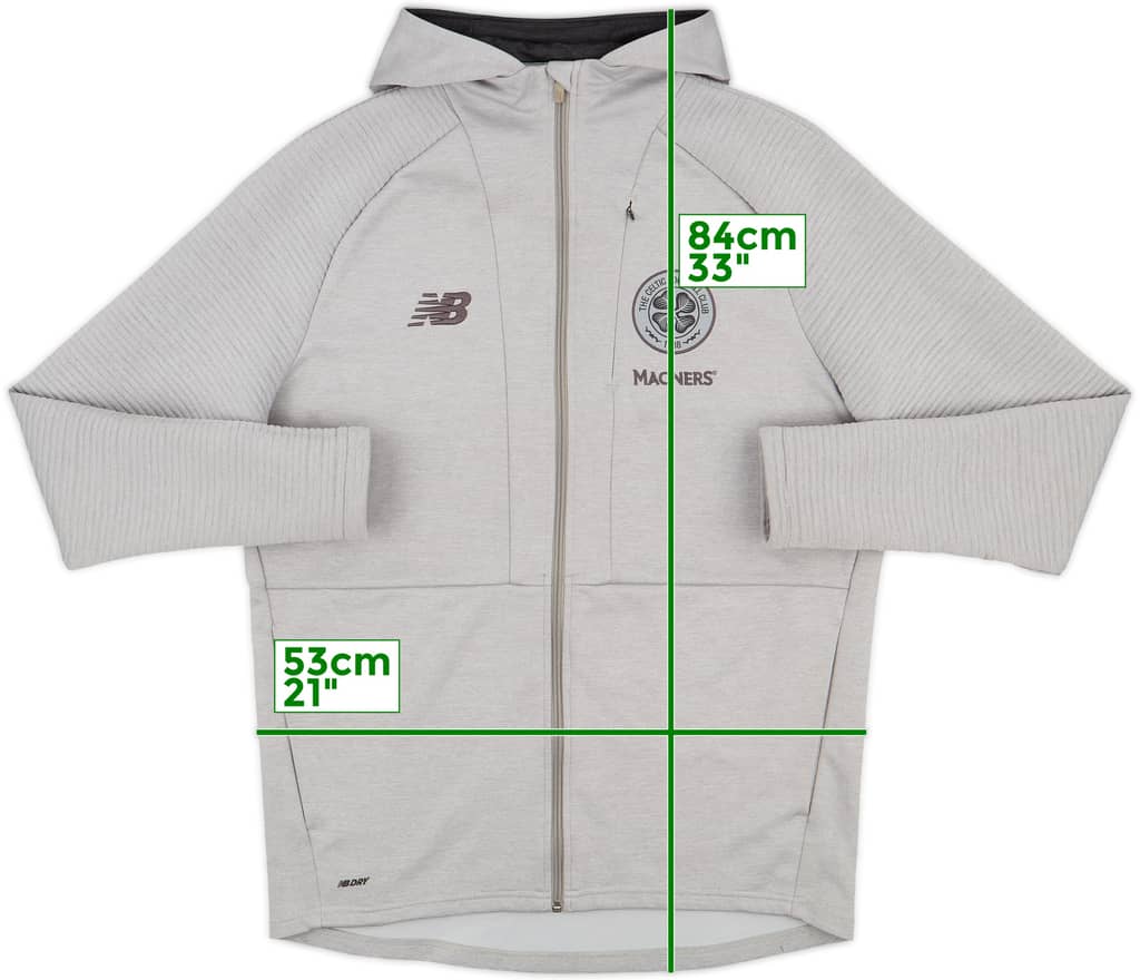 2018-19 Celtic New Balance Track Jacket - 8/10 - (L)
