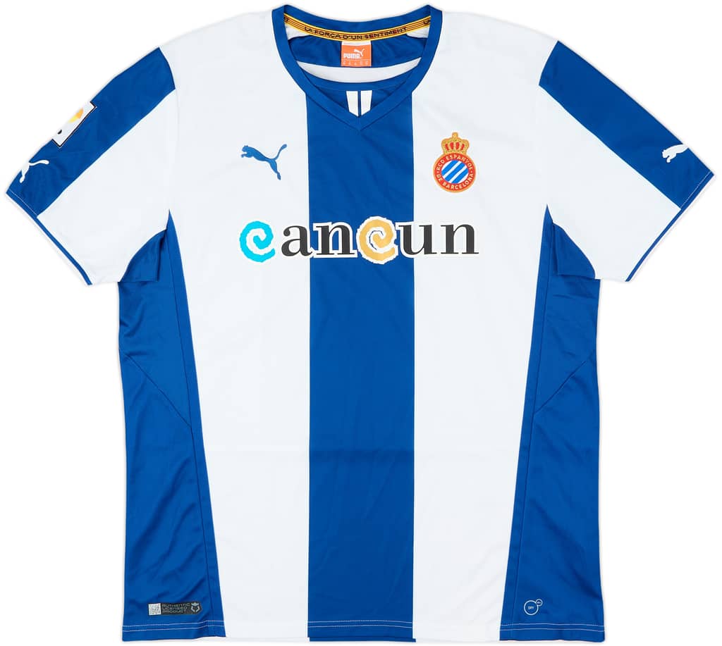 2013-14 Espanyol Home Shirt - 8/10 - (XL)