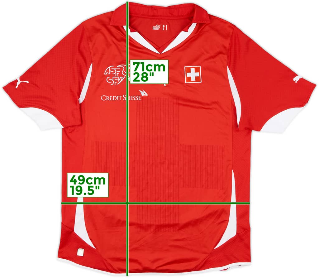 2010-11 Switzerland Home Shirt - 7/10 - (L)