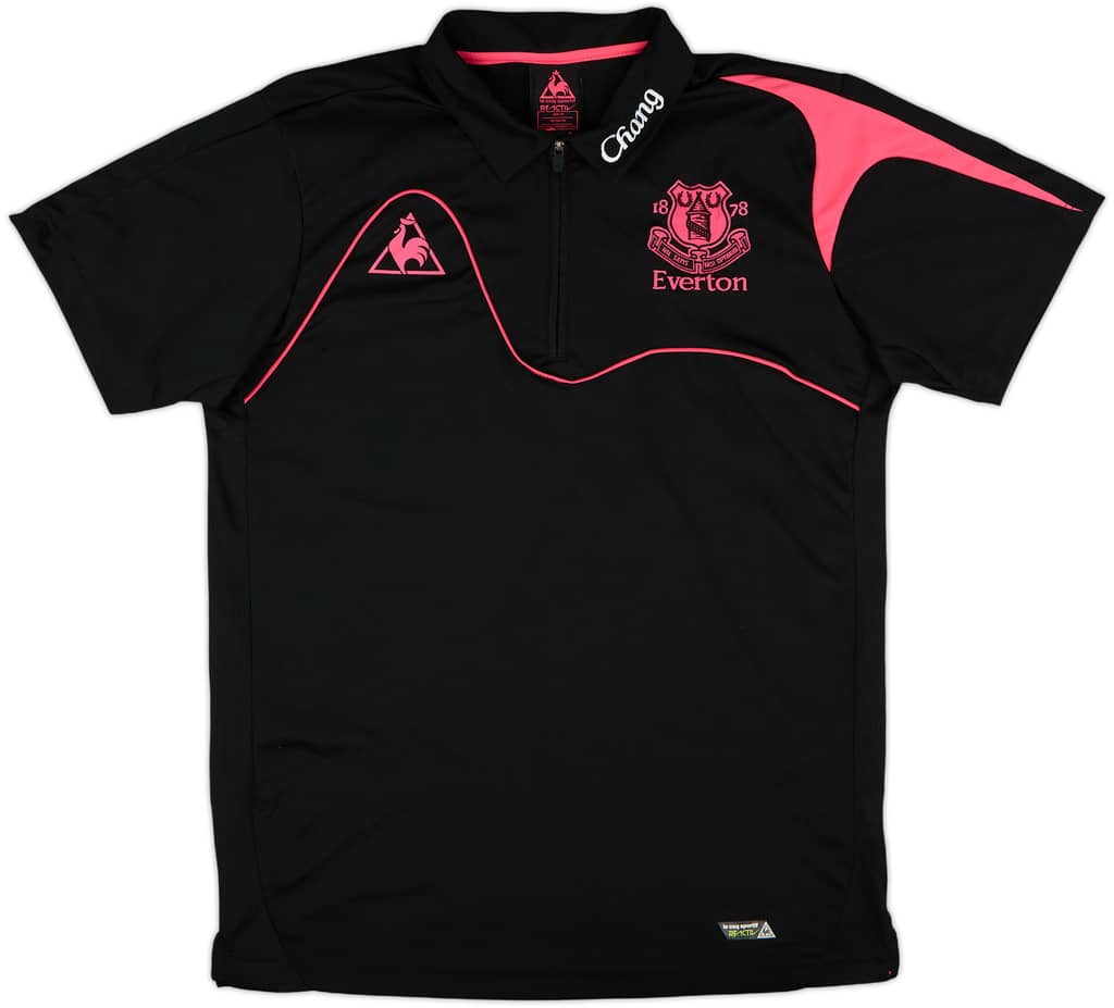 2009-10 Everton Le Coq Sportif 1/4 Zip Polo Shirt - 9/10 - (M)