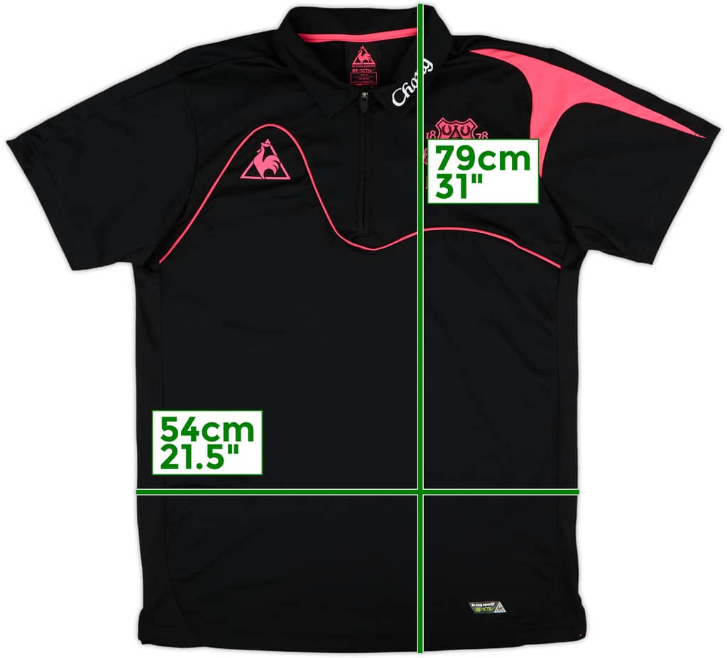 2009-10 Everton Le Coq Sportif 1/4 Zip Polo Shirt - 9/10 - (M)
