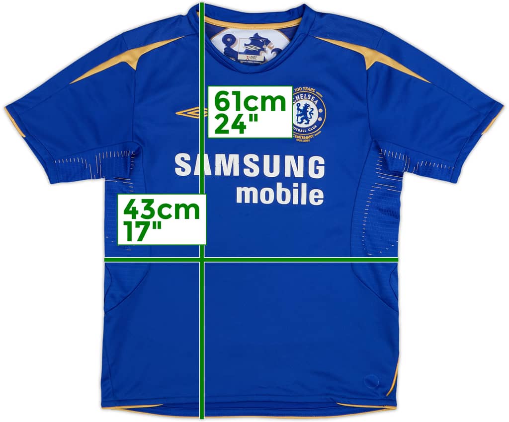 2005-06 Chelsea Centenary Home Shirt - 5/10 - (M.Boys)