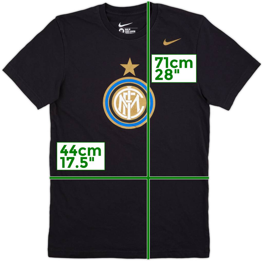 2013-14 Inter Milan Nike Cotton Tee - 8/10 - (M)