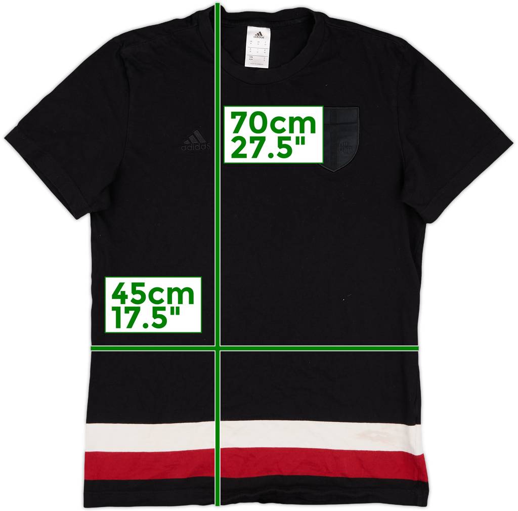 2014-15 AC Milan adidas Cotton Tee - 8/10 - (M)