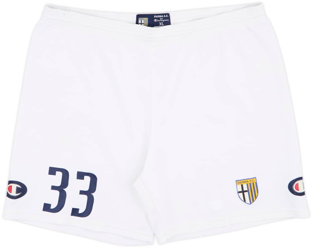 2004-05 Parma Player Issue Home Shorts #33 - 6/10 - (XL)