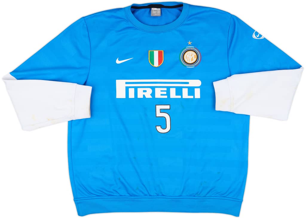 2009-10 Inter Milan Player Issue Nike Sweat Top #5 (Stankovic) - 6/10 - (XL)