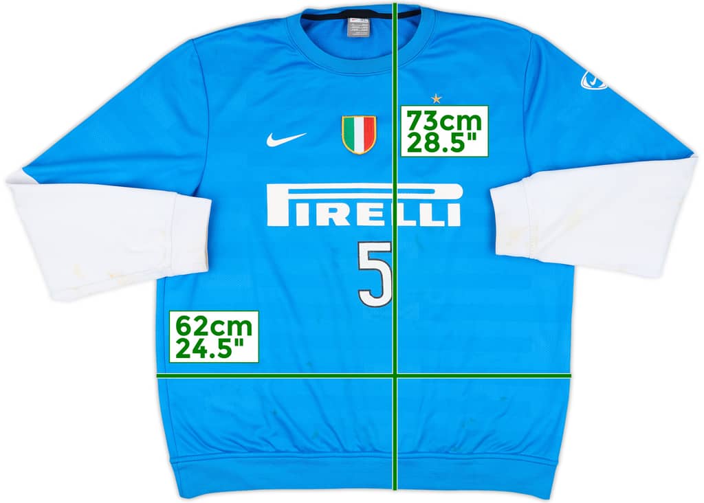 2009-10 Inter Milan Player Issue Nike Sweat Top #5 (Stankovic) - 6/10 - (XL)