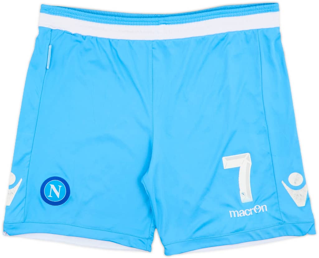 2013-14 Napoli Player Issue Alternate Home Shorts #7 - 5/10 - (XL)