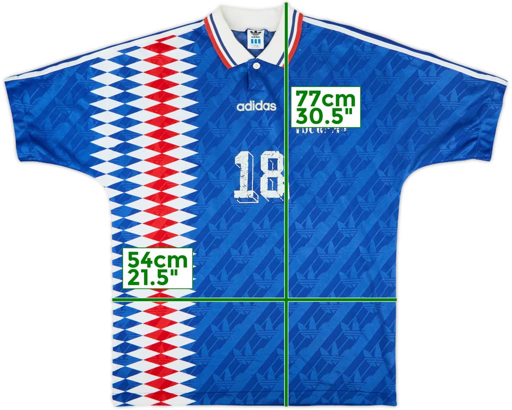 1994-96 adidas Template Shirt #18 - 5/10 - (L)