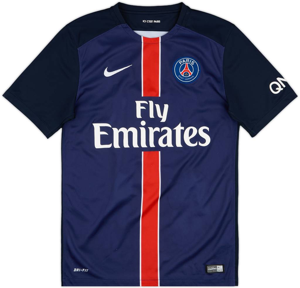 2015-16 Paris Saint-Germain Home Shirt Ibrahimovic #10 - 6/10 - (S)
