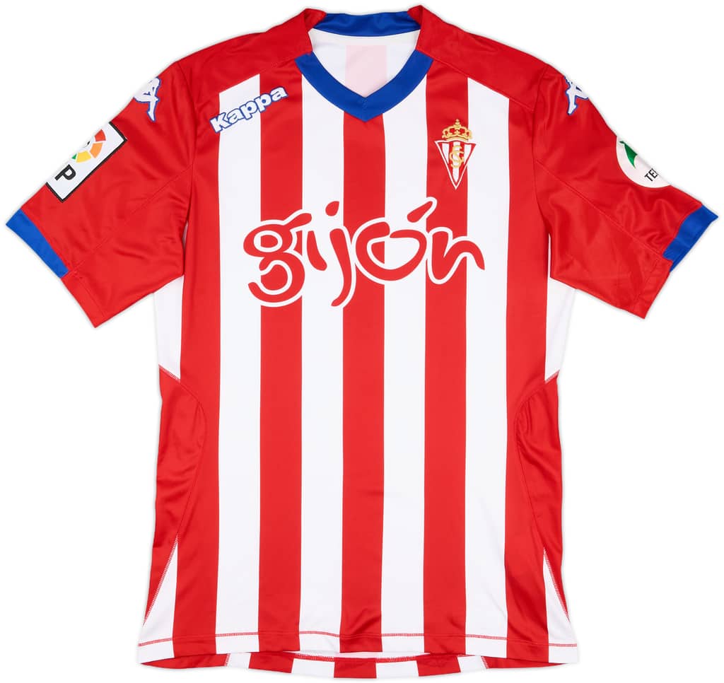 2014-15 Sporting Gijon Home Shirt - 8/10 - (S)