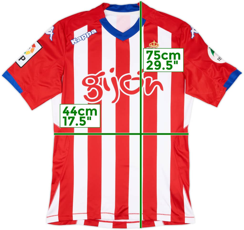2014-15 Sporting Gijon Home Shirt - 8/10 - (S)