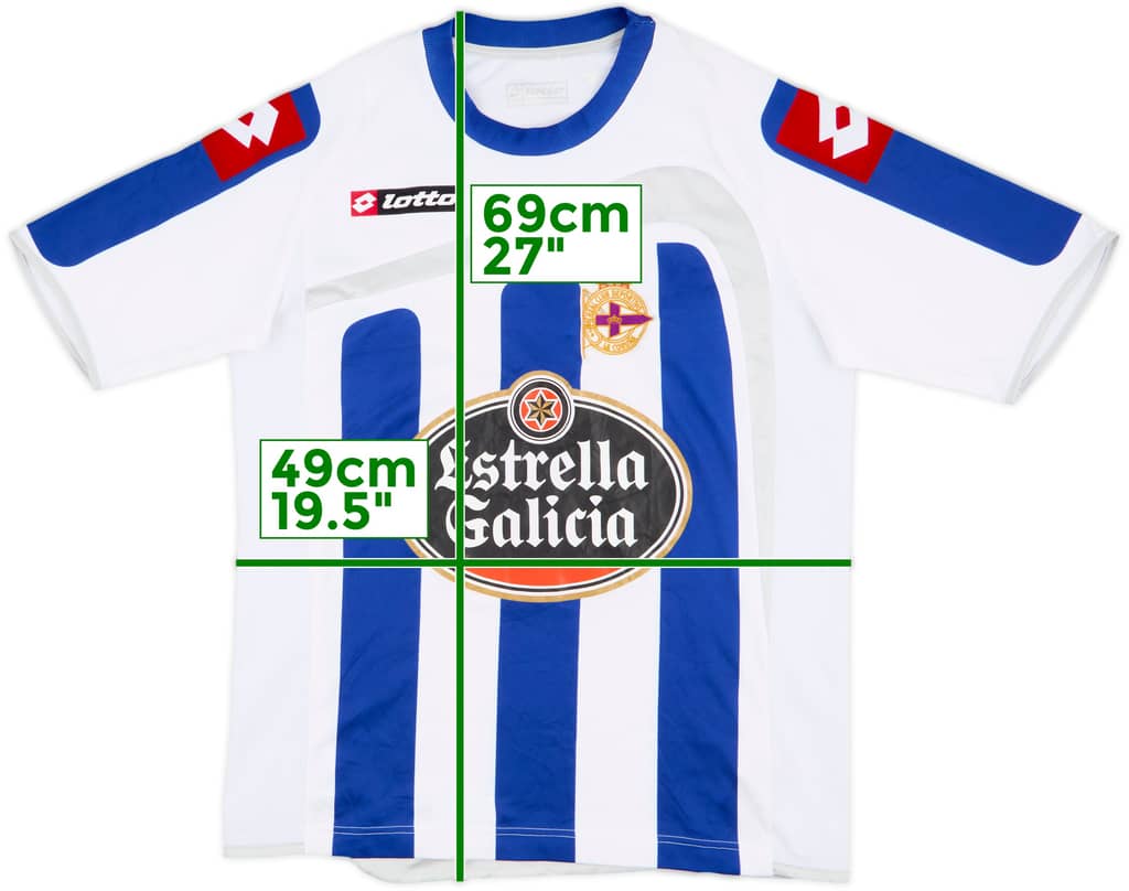 2010-11 Deportivo de La Coruna Home Shirt - 8/10 - (S)