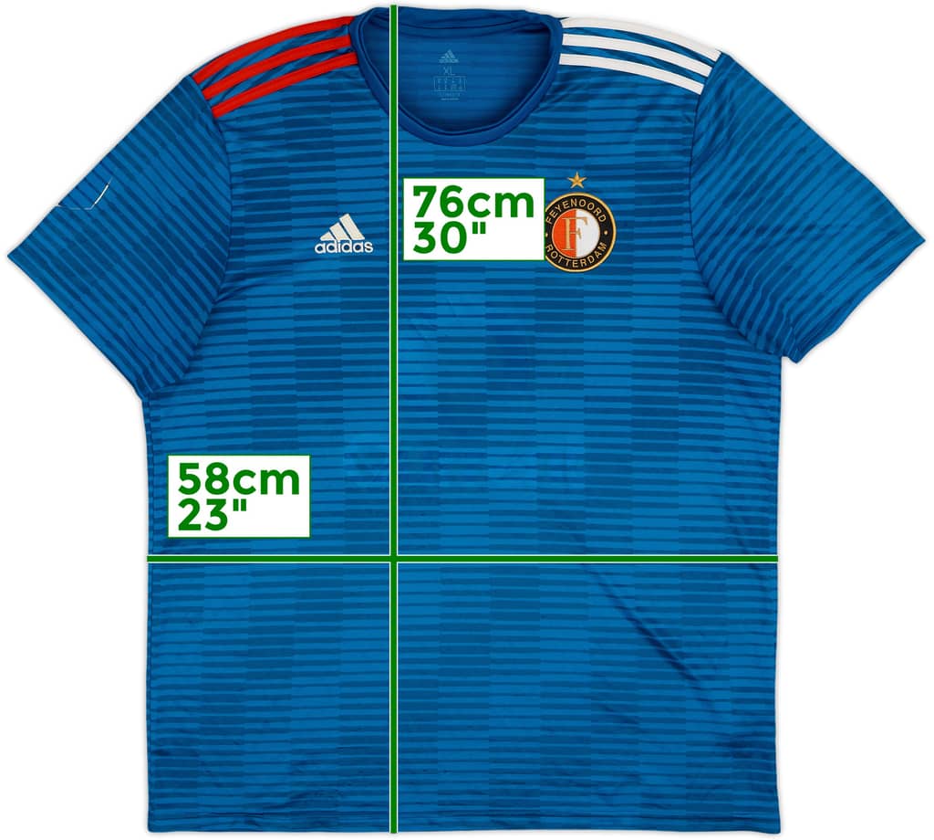 2018-19 Feyenoord Away Shirt - 6/10 - (XL)
