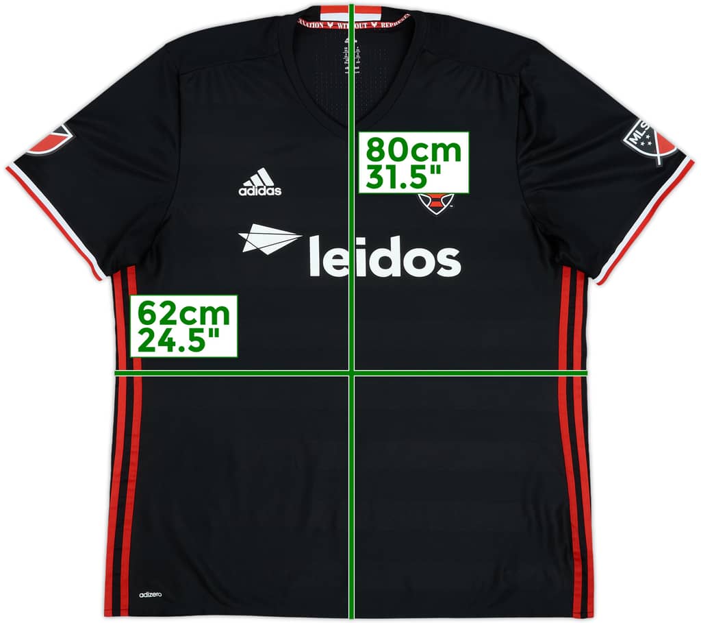 2016 DC United Authentic Home Shirt - 8/10 - (XXL)